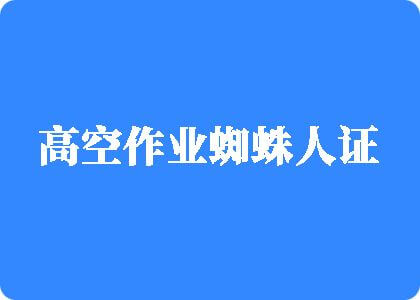 免费草操逼网站高空作业蜘蛛人证